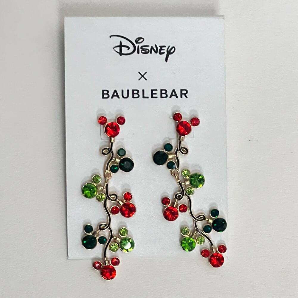 Disney Baublebar Women’s Holiday Earrings NWT